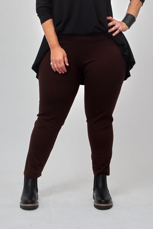 Pantalone scuba elastico - Cioccolato