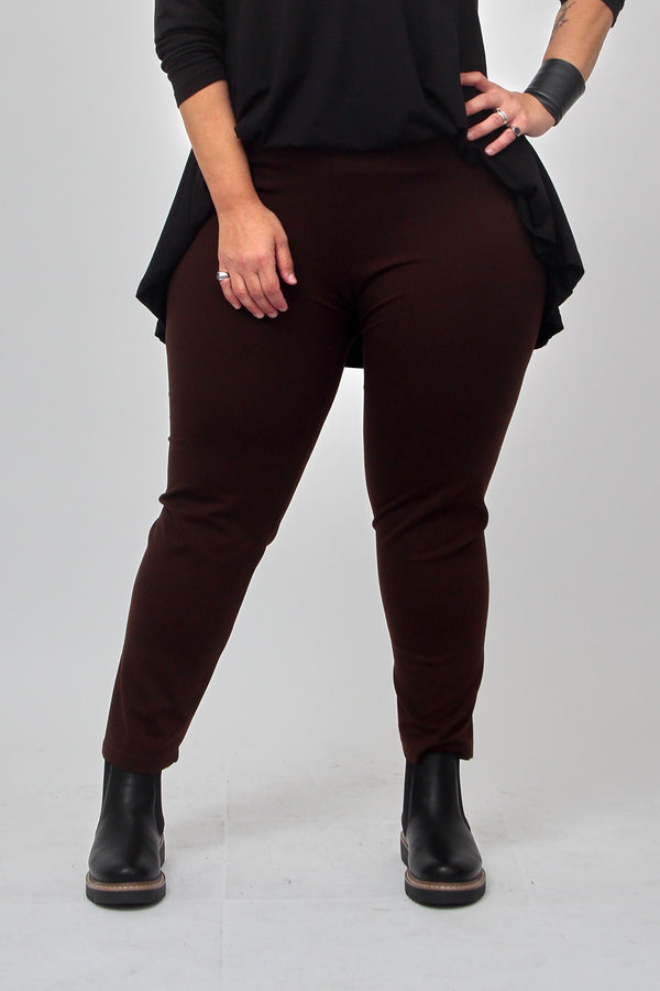 Pantalone scuba elastico - Cioccolato