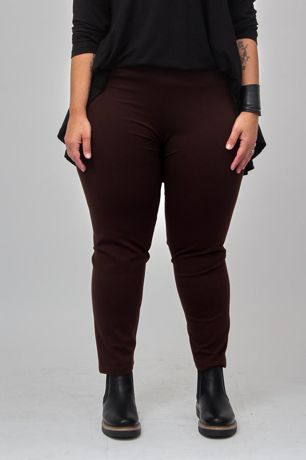 Pantalone scuba elastico - Cioccolato