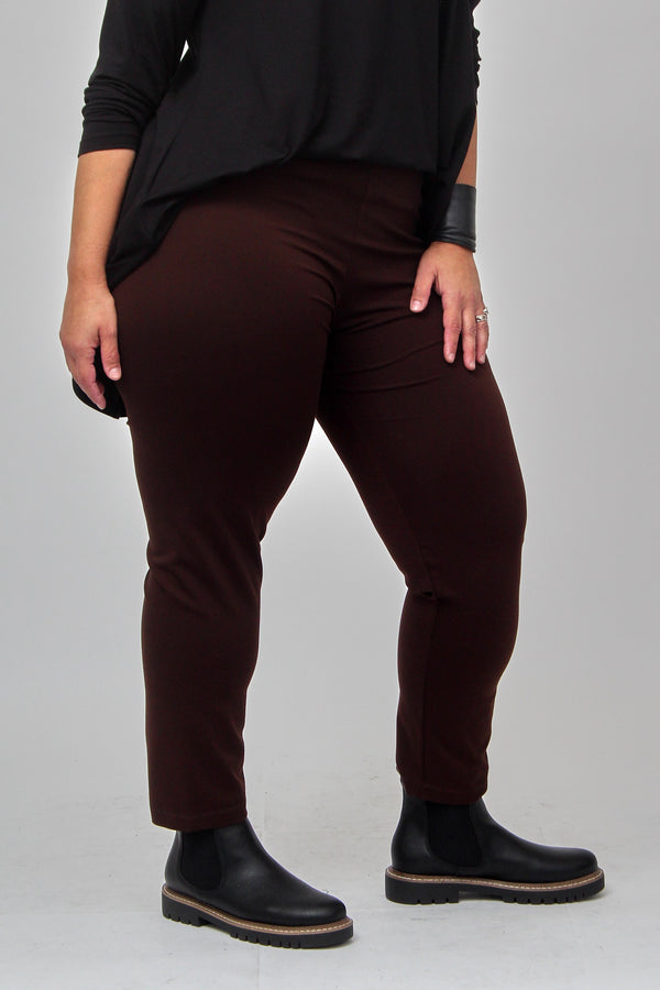Pantalone scuba elastico - Cioccolato