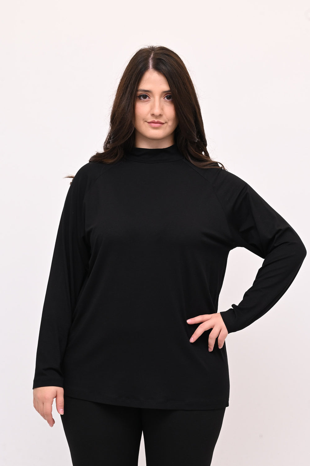 Lupetto viscosa - Nero