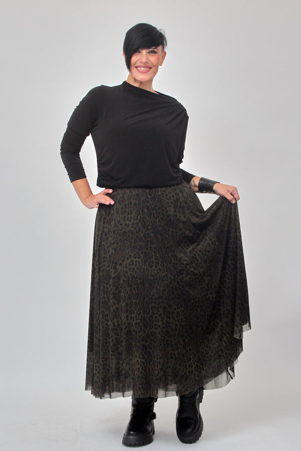 Maglia scollo vulcano - Nero