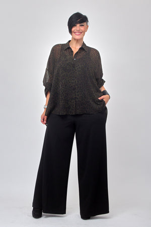 Camicia animalier coda - Verde militare