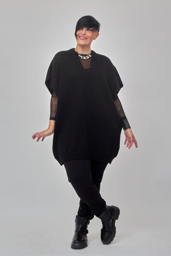 Gilet over collana - Nero