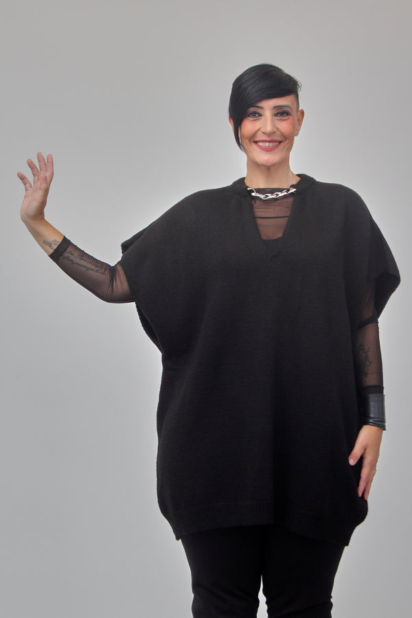 Gilet over collana - Nero