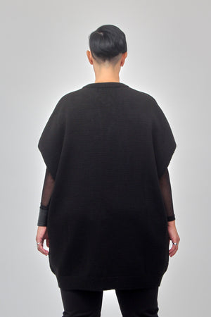 Gilet over collana - Nero