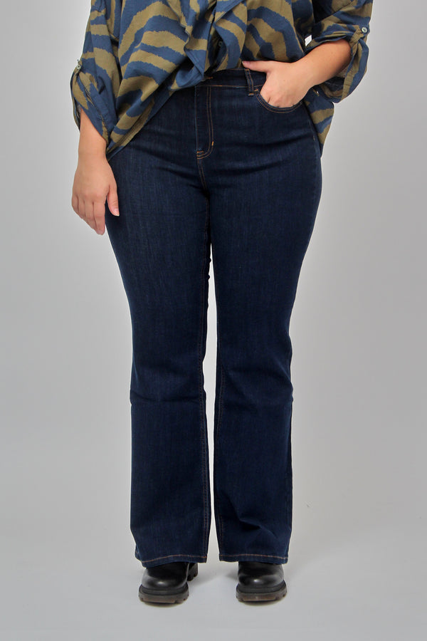 Jeans zampa basico - Blu scuro