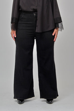 Jeans palazzo - Nero