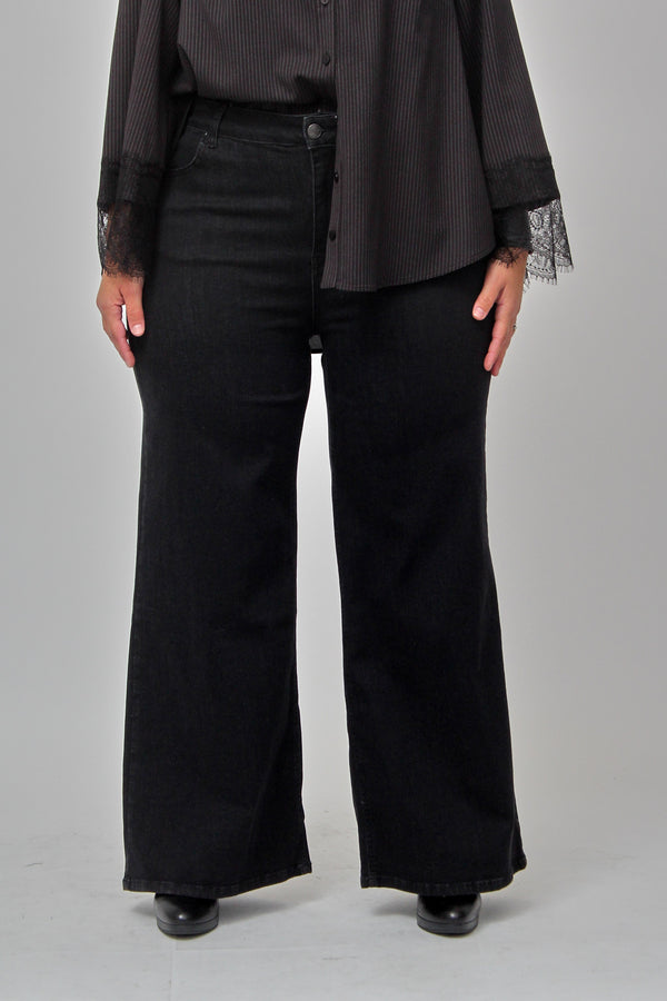 Jeans palazzo - Nero