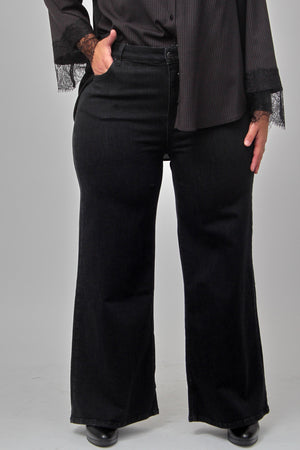 Jeans palazzo - Nero