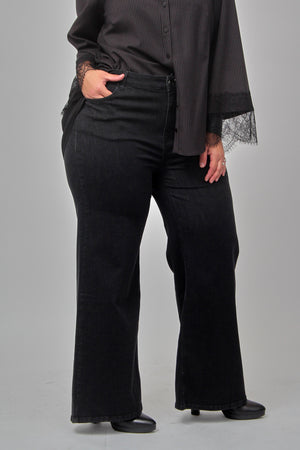 Jeans palazzo - Nero