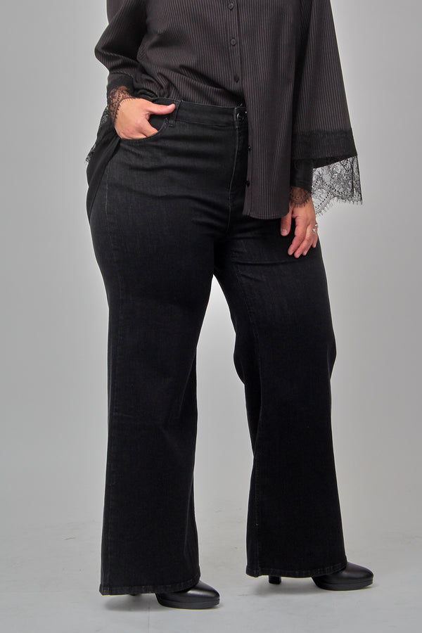 Jeans palazzo - Nero