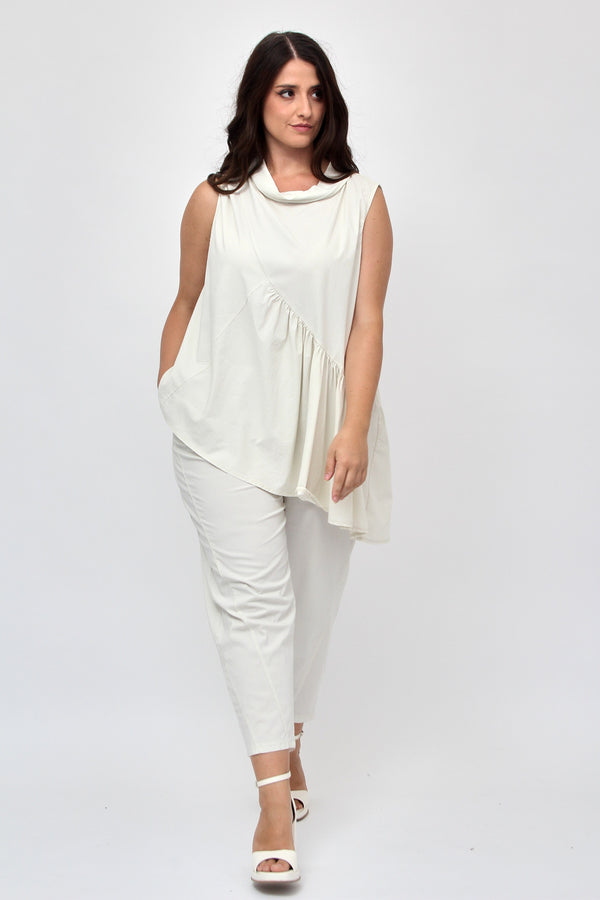 Gilet anello rouches - Nude
