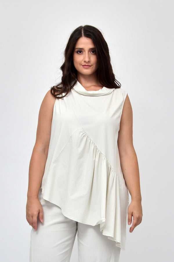 Gilet anello rouches - Nude