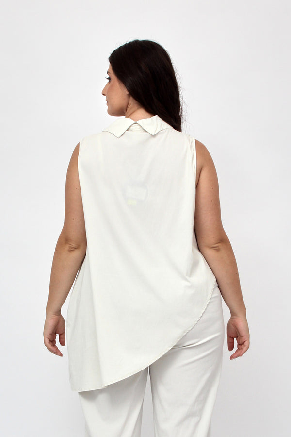 Gilet anello rouches - Nude