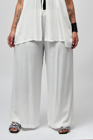 Completo gilet laccio - Bianco
