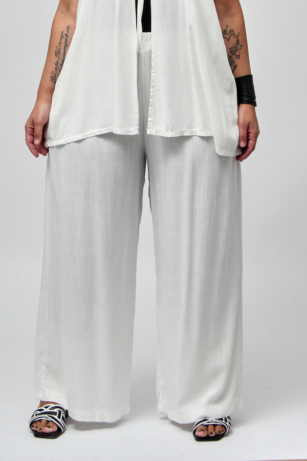 Completo gilet laccio - Bianco