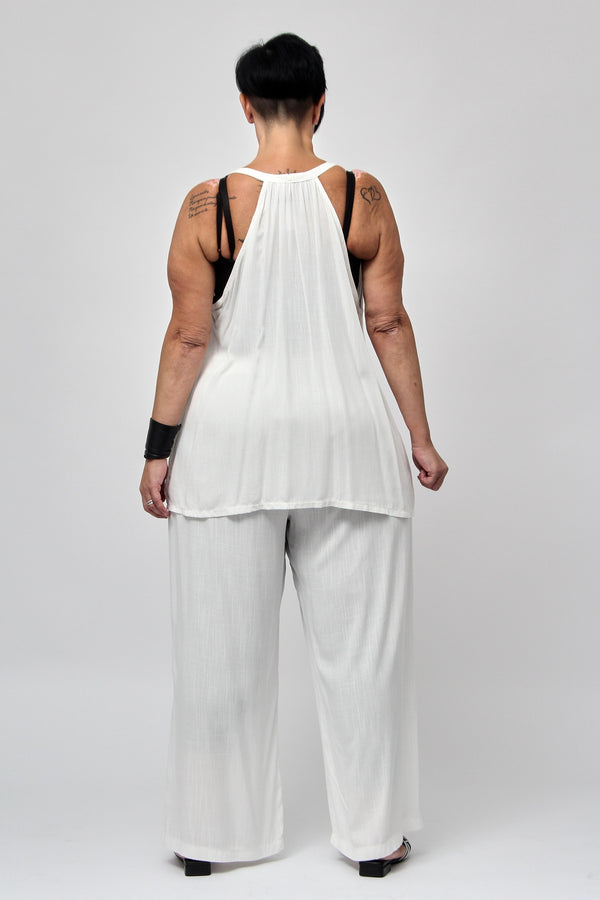 Completo gilet laccio - Bianco
