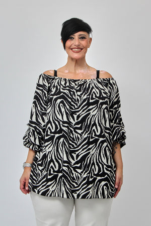 Blusa carmen viscosa - Zebrato