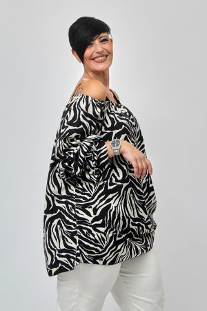 Blusa carmen viscosa - Zebrato
