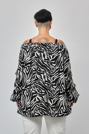 Blusa carmen viscosa - Zebrato