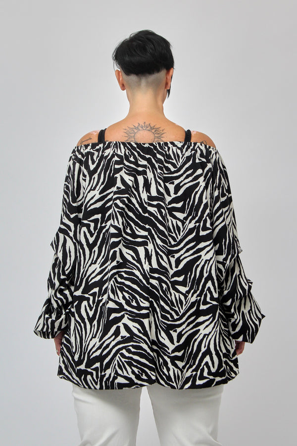 Blusa carmen viscosa - Zebrato