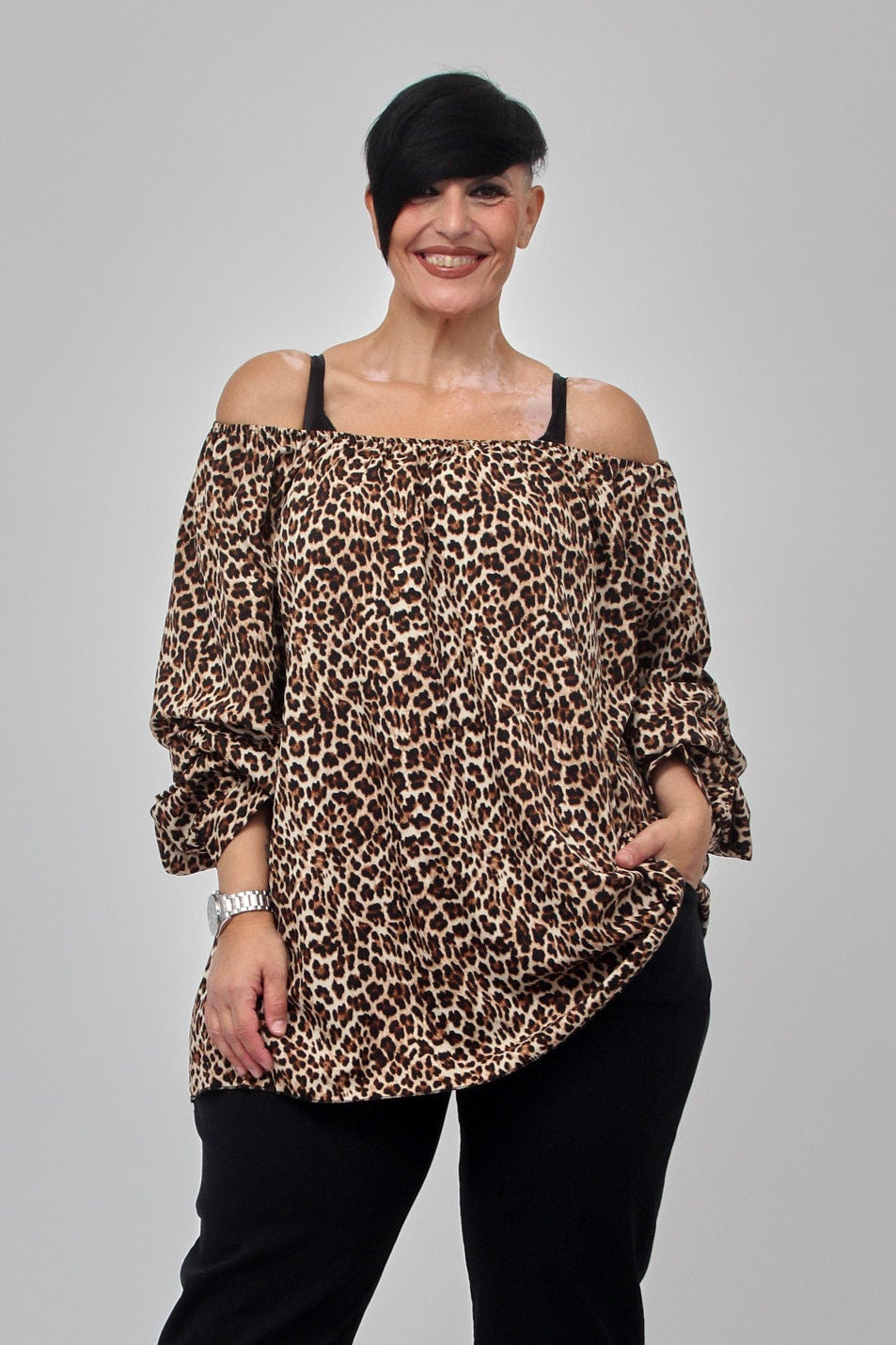 Blusa carmen viscosa - Maculato