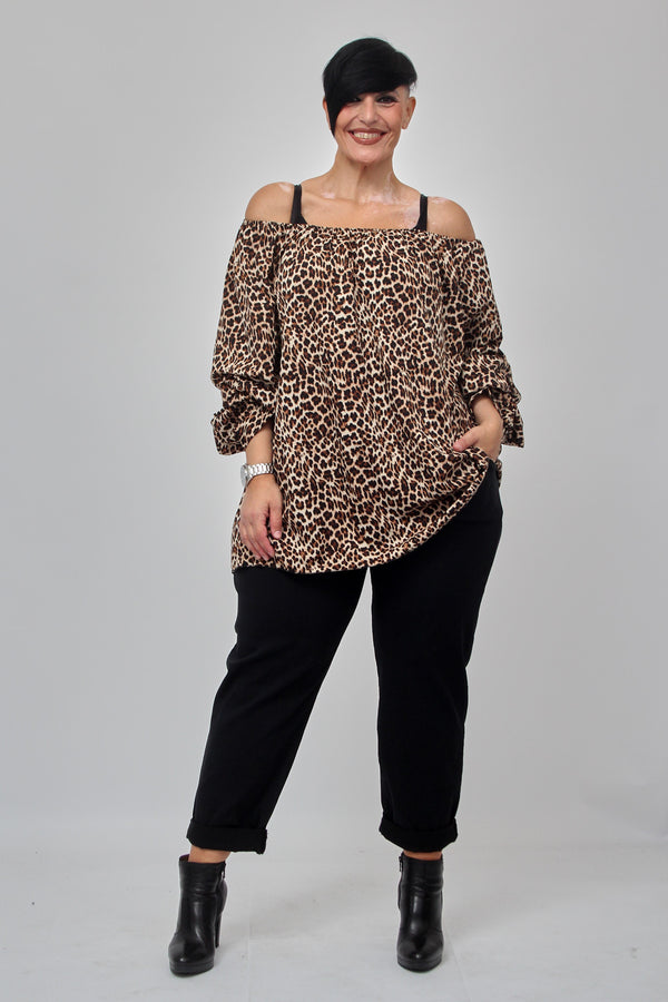 Blusa carmen viscosa - Maculato