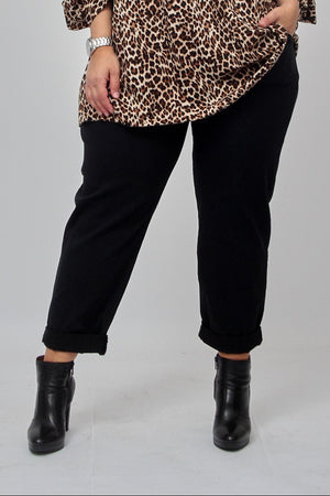 Pantalone bengalina over - Nero