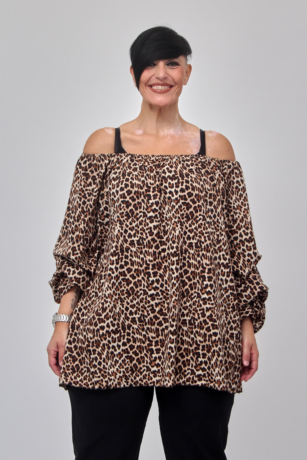 Blusa carmen viscosa - Maculato