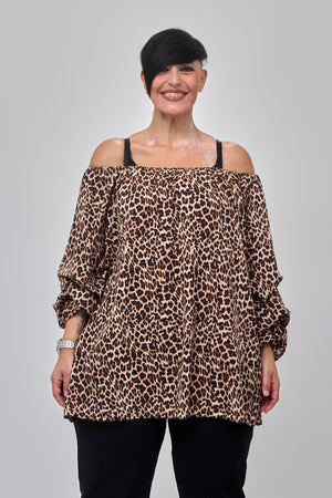 Blusa carmen viscosa - Maculato