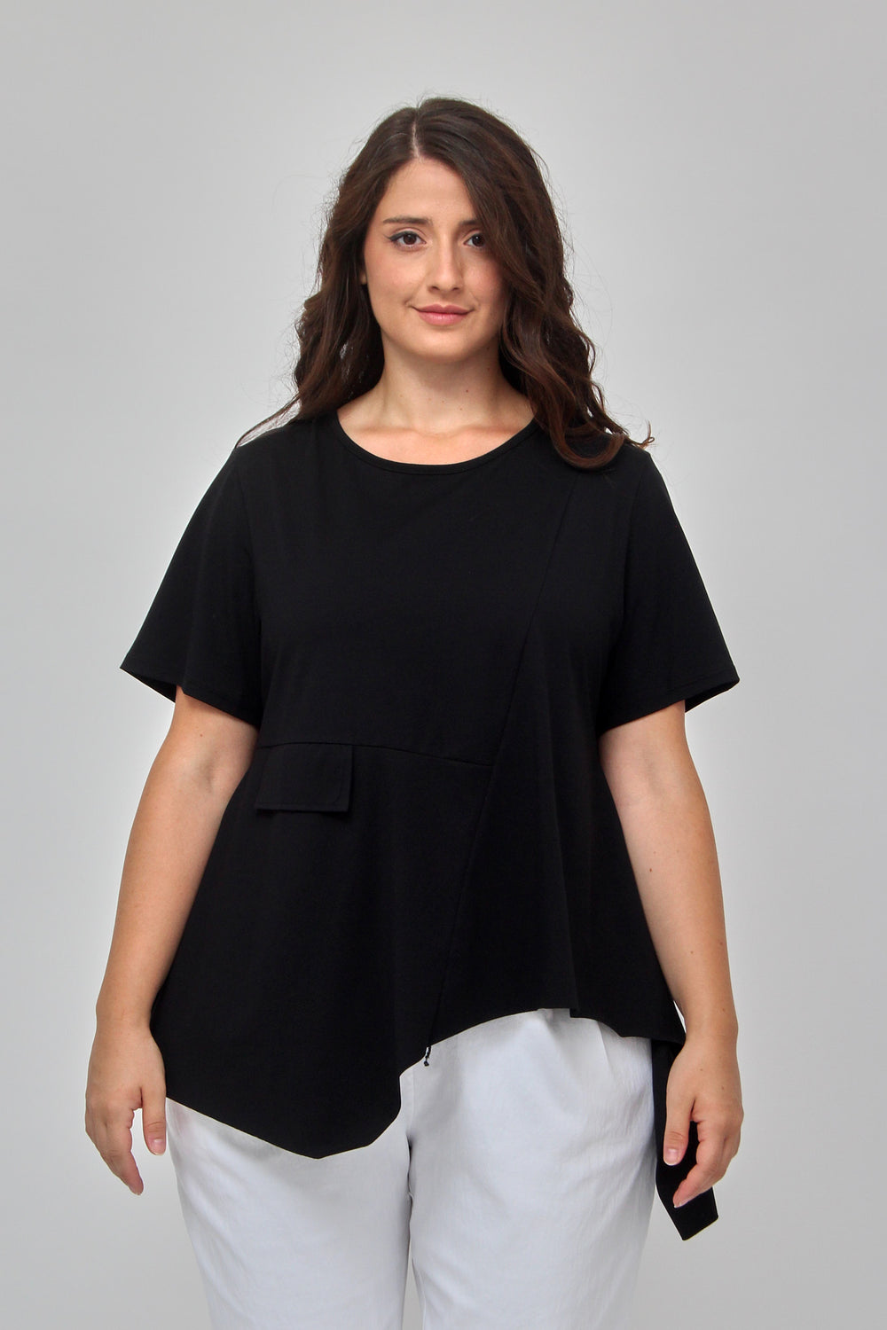 Maglia punte tasca - Nero
