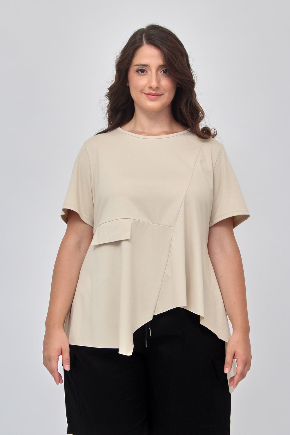 Maglia punte tasca - Nude