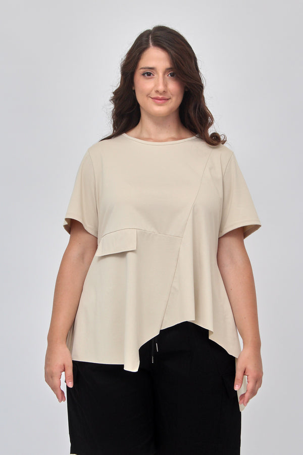 Maglia punte tasca - Nude