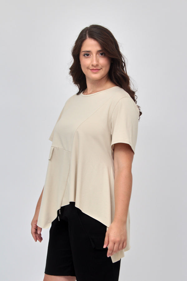 Maglia punte tasca - Nude