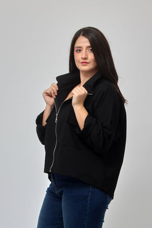 Giacca crop - Nero