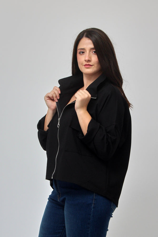 Giacca crop - Nero