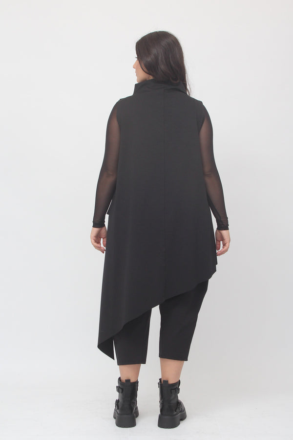 Gilet anello asimmetrico - Nero