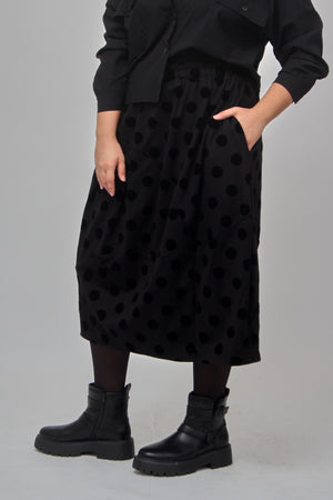 Gonna palloncino pois - Nero