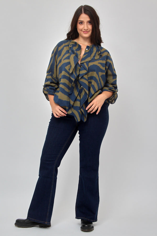 Jeans zampa basico - Blu scuro