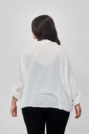 Camicia rouches - Bianco