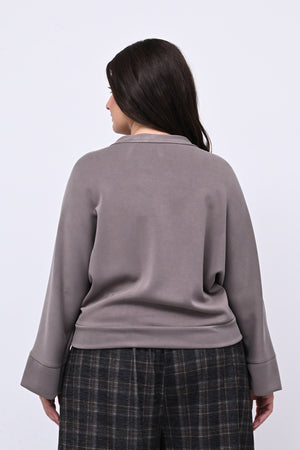 Cardigan bottoni oro - Grigio