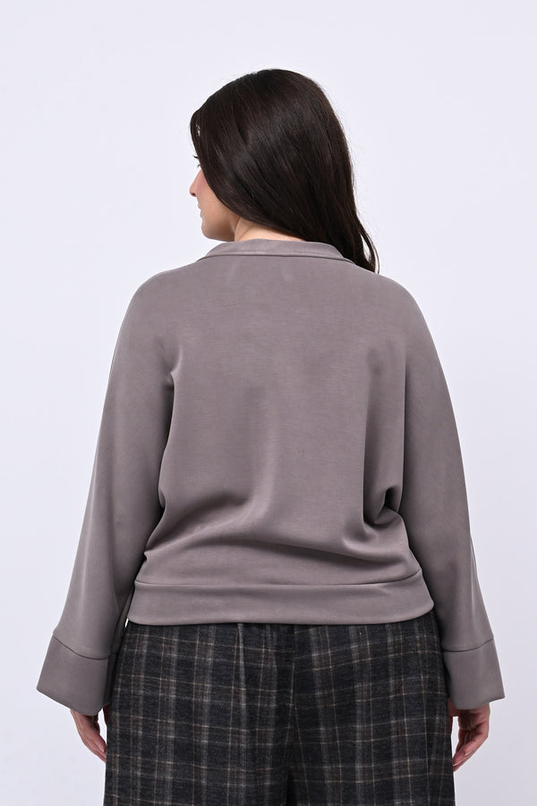 Cardigan bottoni oro - Grigio