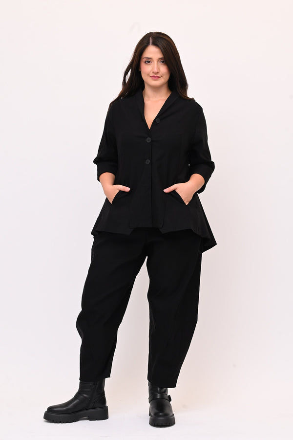 Giacca spacco punte - Nero