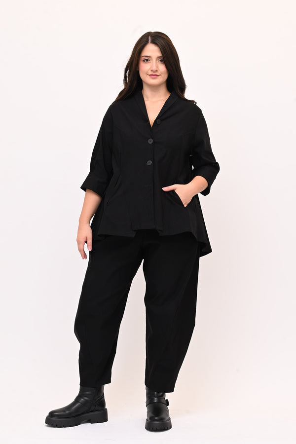Giacca spacco punte - Nero