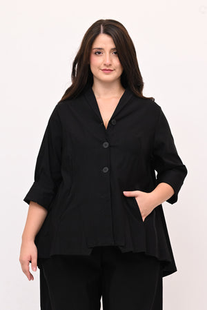 Giacca spacco punte - Nero