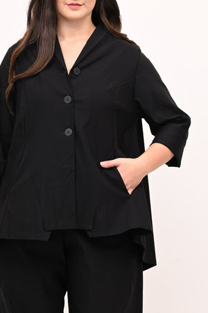 Giacca spacco punte - Nero