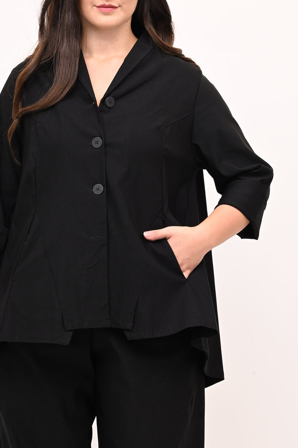 Giacca spacco punte - Nero