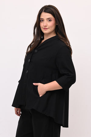 Giacca spacco punte - Nero