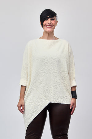 Maxi maglia punta - Burro